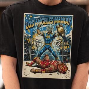 Charger Football T-Shirt, Los Angeles Graphic Tee, Wrestling Fan Shirt